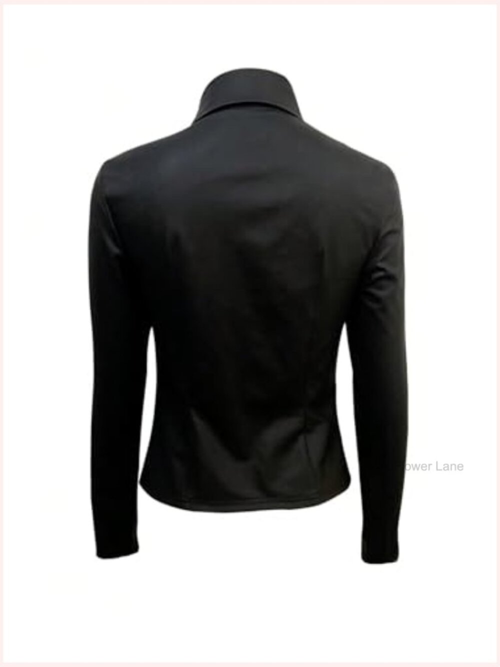 Studded Faux Leather Button Down Top Long Sleeve Punk Blouse - Picture 2 of 3